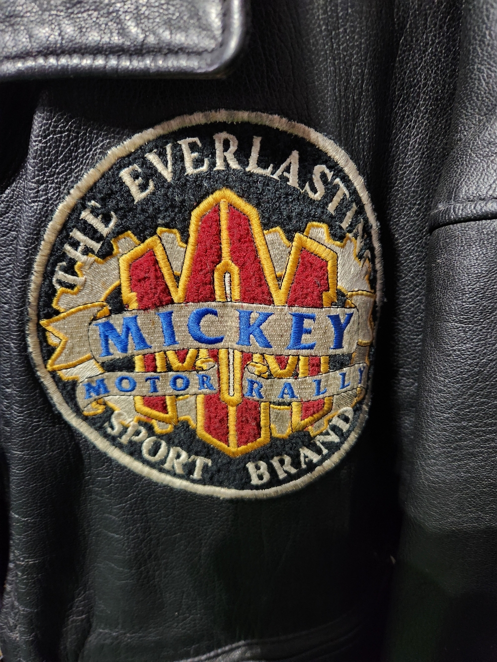 1995 Leather Mickey Racing Jacket - Picture 2 of 8